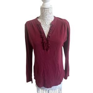 Vintage Polo Jeans Company Ralph Lauren Red 100% Cotton Top Women’s XL